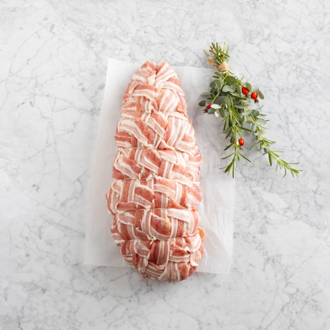 English Boneless Turkey Breast Wrapped in Bacon