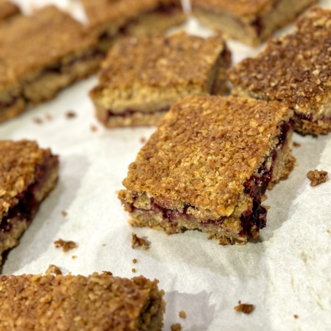 Handmade Blackcurrant Flapjack