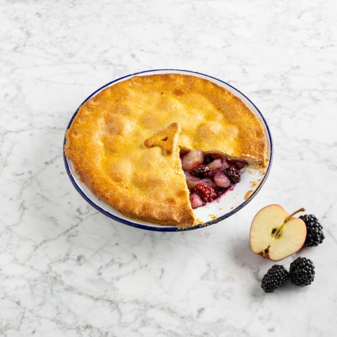 Apple & Blackberry Pie