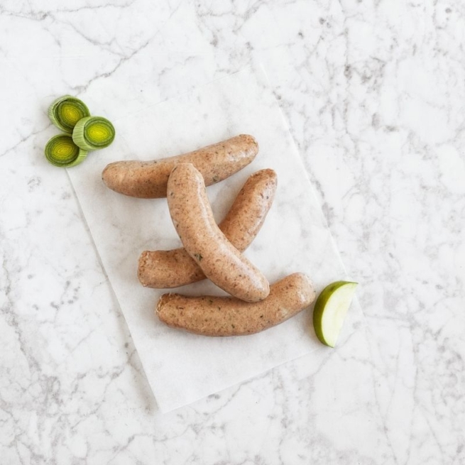 Lashford’s Thick Pork, Apple & Leek Sausages