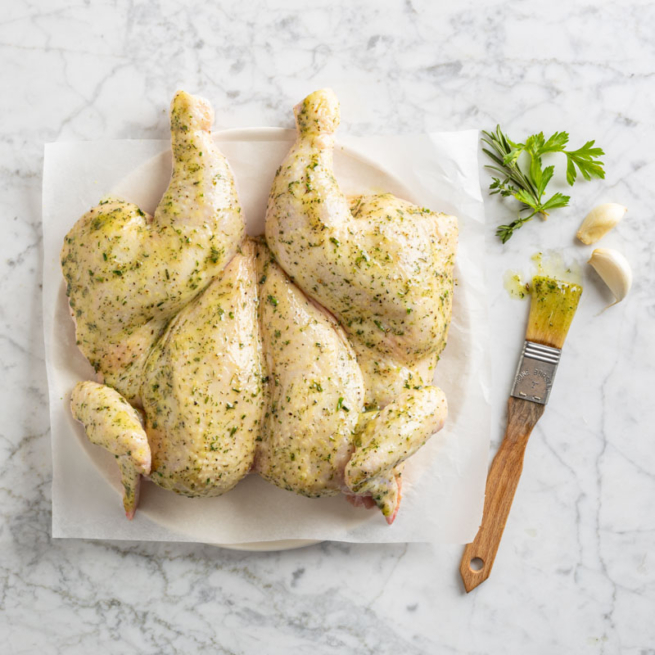 Garden Herb Spatchcock Chicken