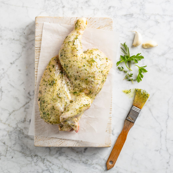 Garden Herb Spatchcock Chicken