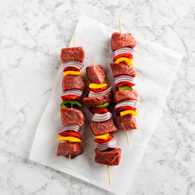 Plain Steak Skewers