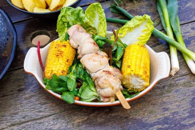 Plain Chicken Skewers