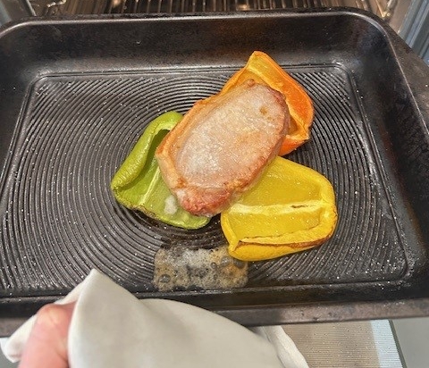 Pork steak and Peppers