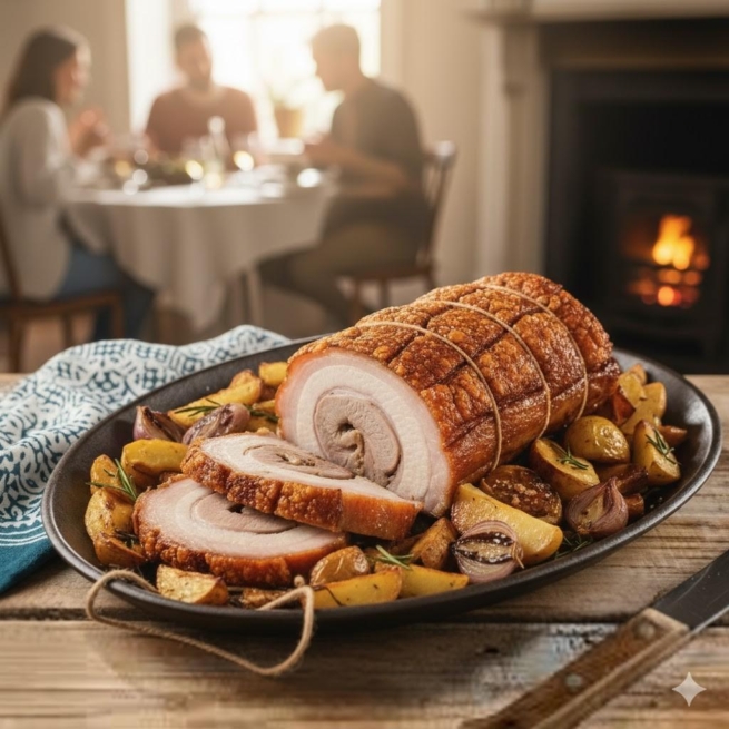 Boneless Rolled Belly Draft Pork Joint