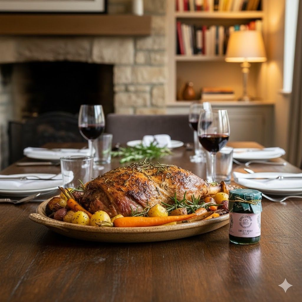 Leg of Lamb with Sweet Mint Jelly