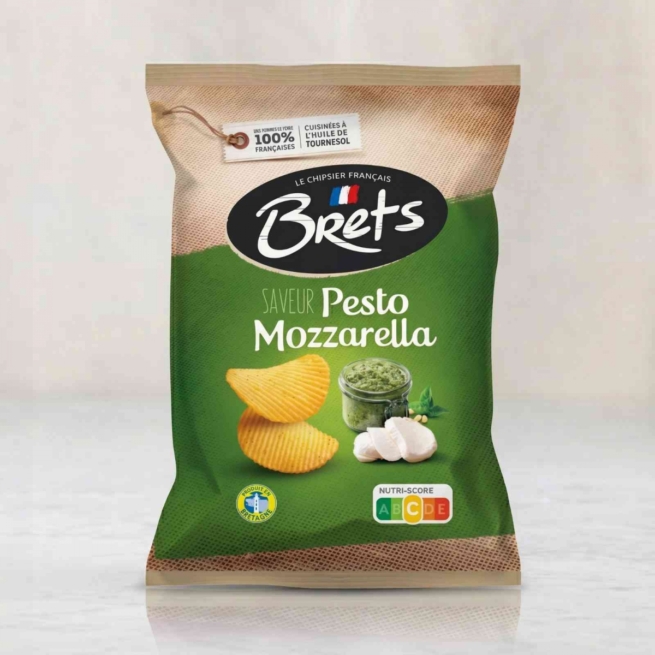 Bret&rsquo;s Pesto Mozzarella Crisps