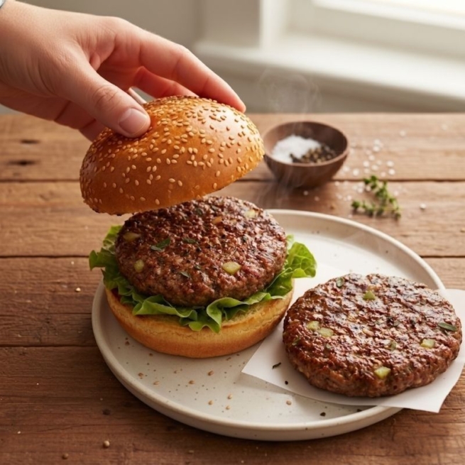 Pork & Apple Burger