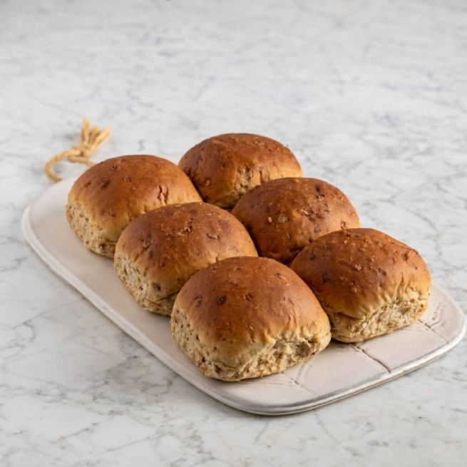 6 Wedges Granary Rolls