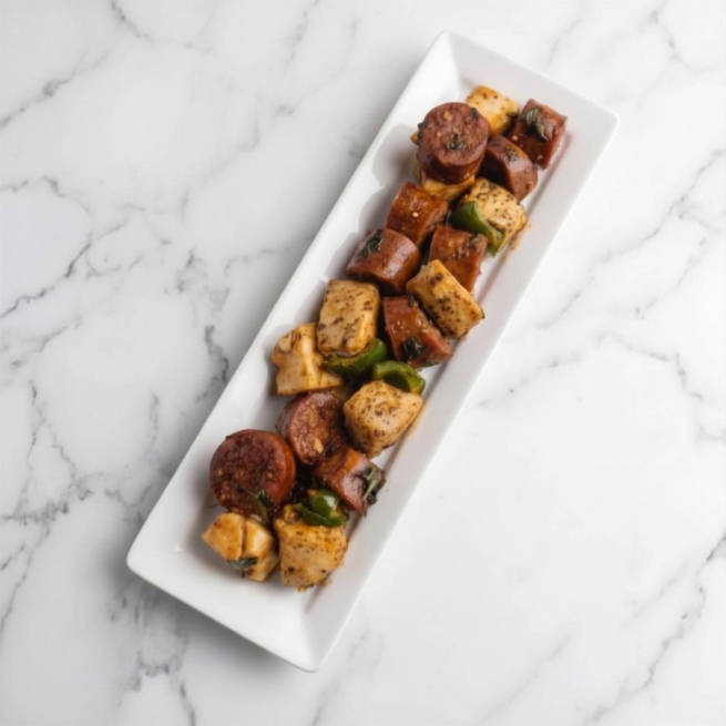 Harissa Chorizo & Halloumi