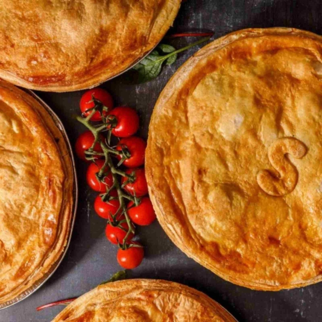 Pie of the Month- Spanish Chicken, Chorizo & Sweet Potato Pie
