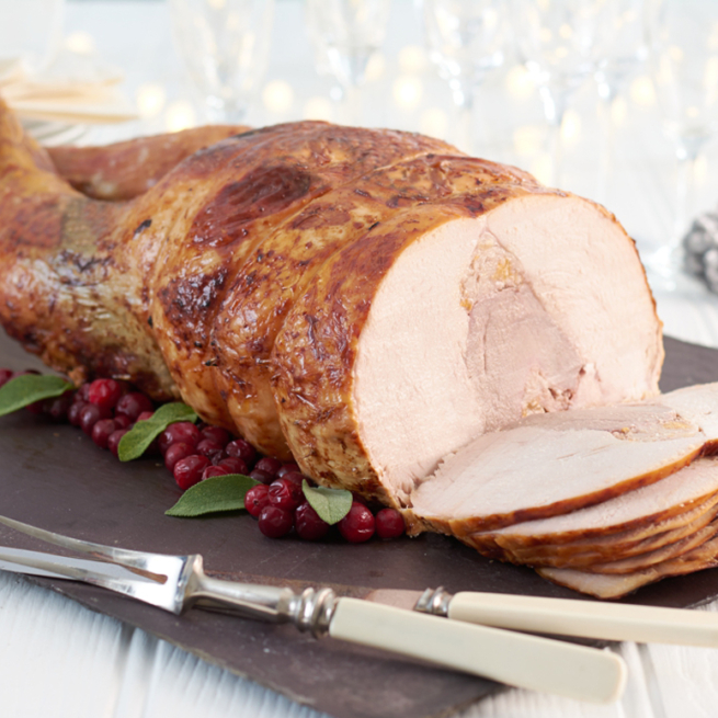 Three bird roast (Duck, Turkey, Pheasant)